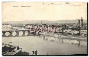 Postcard Old Macon Vue Generale