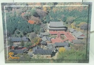 Large Postcard Aerial View Hwaeomsa Temple Jily Mountain Korea 1990s 175x120mm