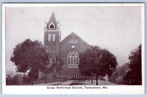1920-30's GRACE REFORMED CHURCH TANEYTOWN MARYLAND MD R.S. McKINNEY POSTCARD