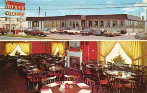 Circle Diner Restaurant Flemington New Jersey 1970s postcard