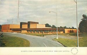 Broadcasting Maryland Public 1960s Television Postcard Traub 1416