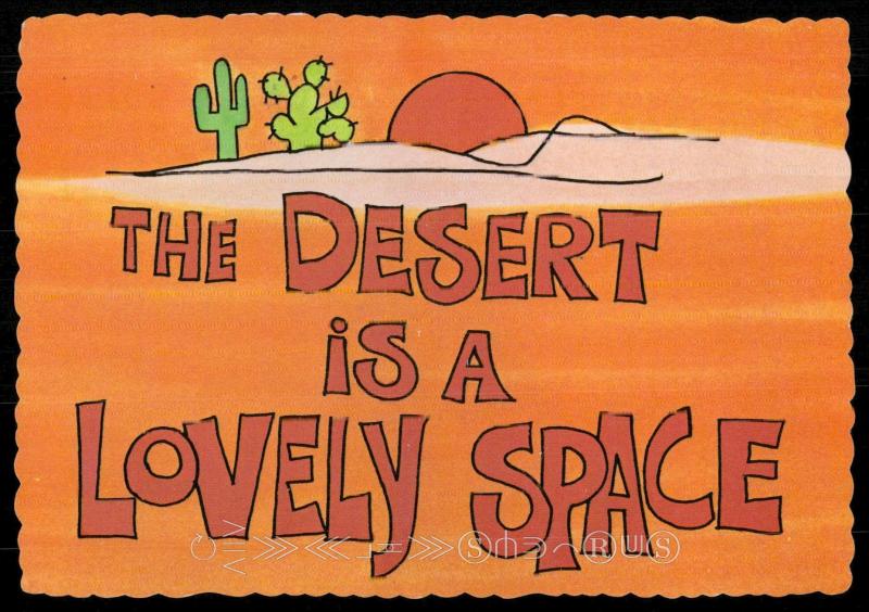 The Desert is a Lovely Space