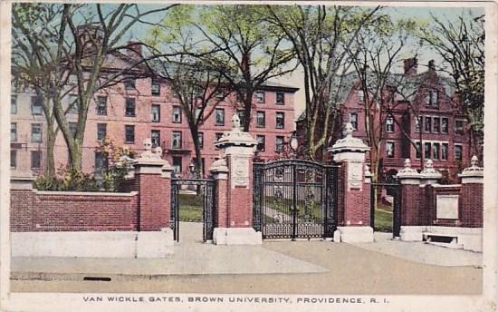 Rhode Island Providence Van Wickle Gates Brown University