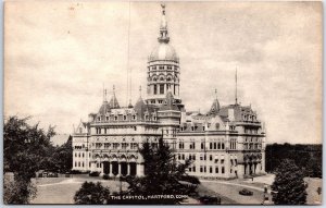VINTAGE POSTCARD THE STATE CAPITOL BUILDING AT HARTFORD CONNECTICUT c. 1920s