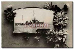 Postcard Old Boat Seaman Leblanc