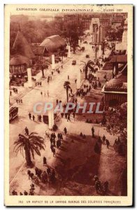 Old Postcard From Paris Exposition Coloniale Internationale 1931 One aspect o...