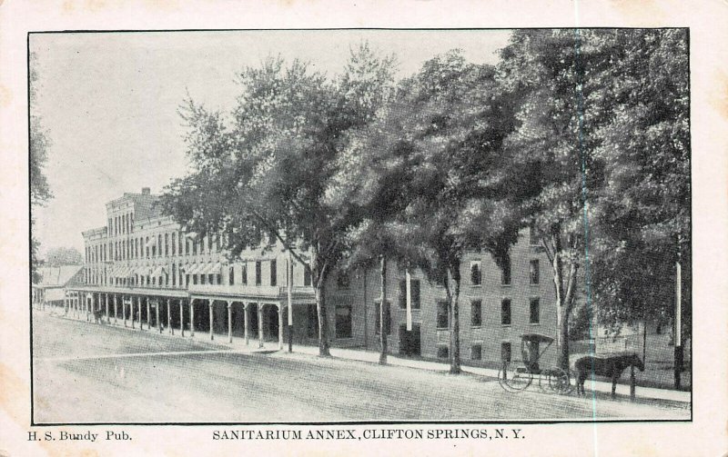 Sanitarium Annex, Clifton Springs, New York, Postcard, Unused 