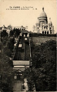 CPA Paris 18e Le Sacré Coeur et le Funiculaire de Montmartre (284047)