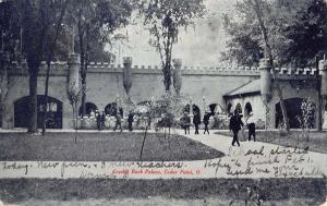 Cedar Point Ohio Crystal Rock Castle Entrance Antique Postcard K26372