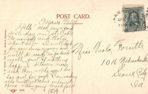 Onawa Iowa Train Station Vintage Postcard AA30980