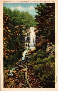 Santa Cruz Falls Haines Falls Catskill Mountains NY Postcard PC183