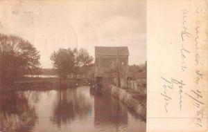 Sumner Iowa Waterfront Shack Real Photo Antique Postcard K50363