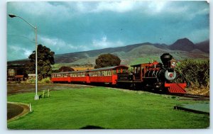 LAHAINA-KAANAPALI & PACIFIC RAILROAD, HI Maui Hawaii ~ TRAIN 1977  Postcard