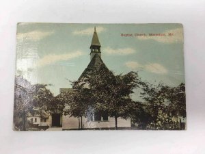 c. 1922 Marceline MO Postcard Baptist Church