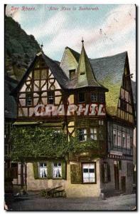 Postcard Old Der Rhein Alles Haus in Bacharrach