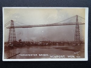 Wales / Cymru NEWPORT Transporter Bridge c1906 RP Postcard by W.W.C.