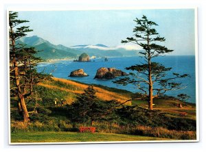 Ecola State Park Oregon Postcard Continental View Card