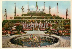Postcard Modern Lago Maggiore Isola Bella giardino