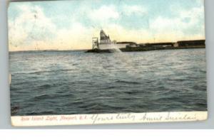 Newport RI Lighthouse c1910 Postcard