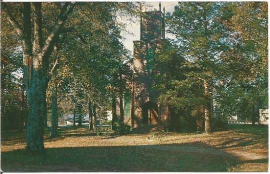 Talbotton Georgia Zion Episcopal Church Vintage Postcard