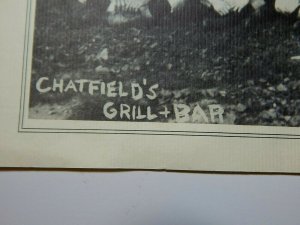 Vintage Chatfield's Restaurant Menu Gladstone, New Jersey