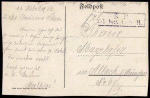 Germany WWI Feldpost Service Illustration Patriotic Card G77309