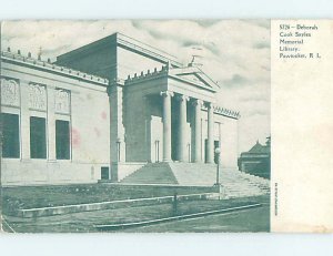 Pre-1907 LIBRARY SCENE Pawtucket Rhode Island RI AF1890