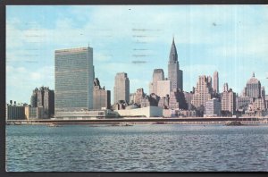 NY NEW YORK CITY United Nations Buildings along the East River - pm1957 - Chrome