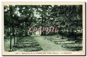 Old Postcard Monastery of PlERRE that Vire The cemetery
