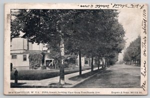 Moundsville WV Fifth St Looking East From Tomlinson Avenue 1907 Postcard C32