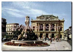 Postcard Modern Montpellier Herault The Three Graces and Theater