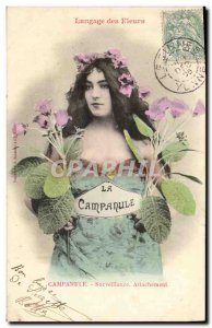 Old Postcard Fantasy Flowers language The Bellflower Monitoring Attachment