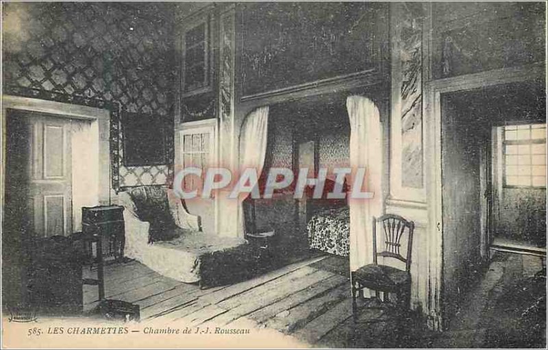 Old Postcard Charmeties Room J J Rousseau