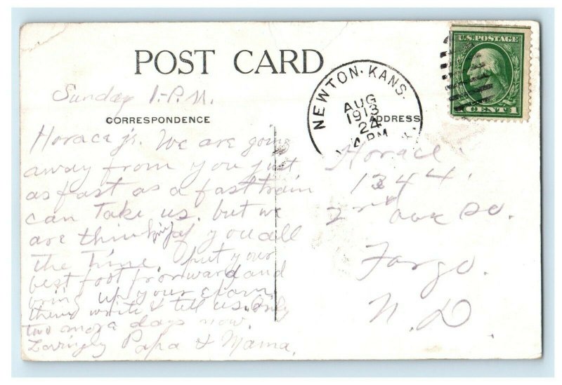 1913 Post Office Building Street View Des Moines Iowa IA Antique Postcard 