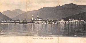 LAGO MAGGIORE INTRA ITALY~VERTICAL TRIPLE PANEL POSTCARD 1900s