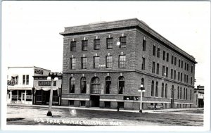 RPPC KALISPELL, MT Montana ~ Street Scene YMCA  Listle's Cafe 1924 Postcard