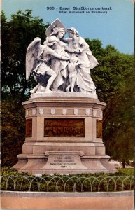 Basel Germany Strousbourg Monument Postcard Z19