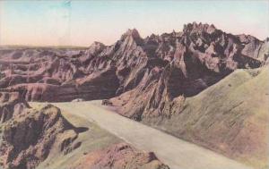 South Dakota Wall Going Up To The Pinnacles Badlands National Monument Albertype