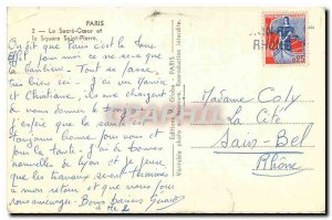 Old Postcard Paris The Sacre Coeur and the St. Peter Square