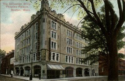 Boston MA The Salvation Army Peoples Palace c1910 Old Pos...