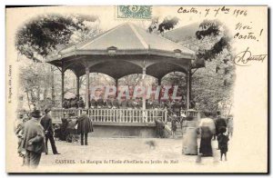 Old Postcard Kiosk Castres The music of & # & # 39artillerie 39ecole of the J...