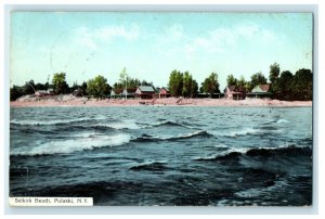 1912 The Selkirk Beach View Pulaski New York NY Posted Antique Postcard 