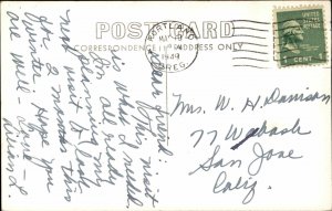 Portland Oregon OR Rose Festival 1948 Queens Float Parade Real Photo Postcard