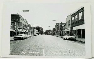 Sibley Iowa 9th Street Club Cafe, Businesses Store RPPC Real Photo Postcard J2