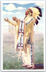 Vintage Chief Whitecalf Blackfeet Reservation Grand Teton Native American