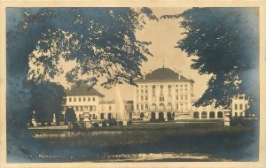 MUNICH MUNCHEN GERMANY NYMPHENBURG PALACE AND PARK REAL PHOTO POSTCARD RPPC