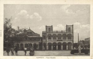 djibouti, DJIBOUTI, Place Ménélik (1920s) Postcard