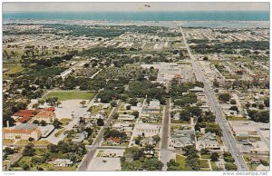 Air View, Business Section, Golf Course, Clearwater Bay, Gulf of Mexico, Larg...
