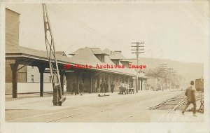 Depot, Pennsylvania, Schuykill Haven, RPPC, Pennsylvania & Reading Railroad