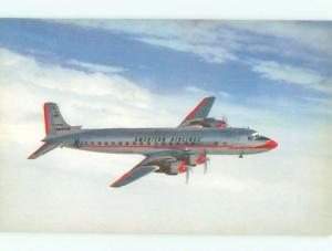 Pre-1980 Postcard Ad AMERICAN AIRLINES DC-7 AIRPLANE AC6312@